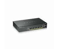 Zyxel GS2220-10HP,EU region,8-port GbE L2 PoE Switch with GbE Uplink (1 year NCC Pro pack license bundled)