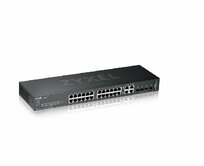 Zyxel GS2220-28, 28-port Managed Layer2+ Gigabit Ethernet switch, 24x Gigabit metal + 4x Gigabit dual personality (RJ45/