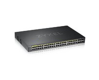 Zyxel GS2220-50HP,EU region,48-port GbE L2 PoE Switch with GbE Uplink (1 year NCC Pro pack license bundled)