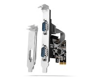 AXAGON PCEA-S2N, PCIe řadič - 2x sériový port (RS232) 250 kbps, vč. LP