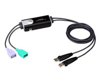 ATEN 2-Portový  USB Bezokrajový kabelový KVM přepínač