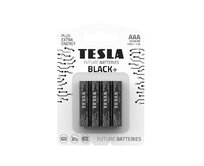Tesla AAA BLACK+ alkalická, 4 ks