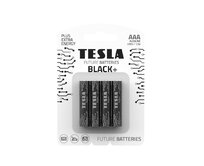 Tesla AAA BLACK+ alkalická, 4 ks