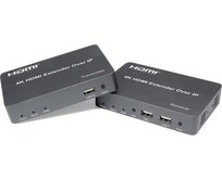 PremiumCord HDMI extender s USB na 150m over IP, bez zpoždění