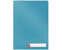 LEITZ L Desky na dokumenty  Cosy A4, neprůhledný PP 200 mic, 3 ks, klidná modrá