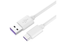 PremiumCord Kabel USB 3.1 C/M - USB 2.0 A/M, Super fast charging 5A, bílý, 1m