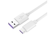 PremiumCord Kabel USB 3.1 C/M - USB 2.0 A/M, Super fast charging 5A, bílý, 2m