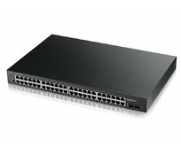 Zyxel GS1900-48HP v2, 48-port GbE L2 Smart Switch, 170 Watt rackmount