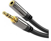 PremiumCord HQ stíněný prodlužovací kabel Jack 3.5mm - Jack 3.5mm M/F 5m