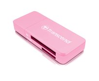 Transcend RDF5 USB 3.0 čtečka paměťových karet SDHC (UHS-I)/SDXC (UHS-I)/microSDHC (UHS-I)/microSDXC (UHS-I), růžová