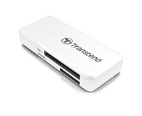 Transcend RDF5 USB 3.0 čtečka paměťových karet SDHC (UHS-I)/SDXC (UHS-I)/microSDHC (UHS-I)/microSDXC (UHS-I), bílá