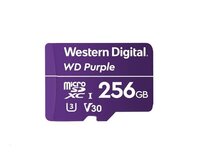 WD MicroSDXC karta 256GB Purple WDD256G1P0C Class 10 (R:100/W:60 MB/s)