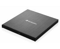 VERBATIM Externí CD/DVD Slimline vypalovačka USB-C černá + Nero