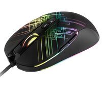 C-TECH herní myš Dusk (GM-27L), casual gaming, 3200 DPI, 5 RGB módů podsvícení, USB