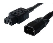 PremiumCord Kabel síťový prodlužovací, IEC320 C14 - C15, 2m