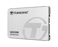 TRANSCEND SSD250N 2TB NAS SSD disk 2.5'' SATA III 6Gb/s, 3D TLC, Aluminium casing, 560MB/s R, 480MB/s W, stříbrný