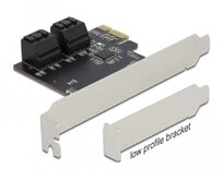 Delock Karta PCI Express x1 SATA se 4 porty - Low Profile