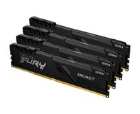 KINGSTON 32GB 3200MT/s DDR4 CL16 DIMM (Kit of 4) FURY Beast Black