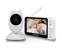 EVOLVEO Baby monitor N4, dětská chůvička, audio i video přenos, noční režim, hlídání teploty,display 4,3"