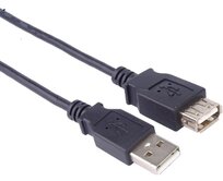 PremiumCord USB 2.0 kabel prodlužovací, A-A, 2m černá