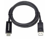 PremiumCord DisplayPort 1.2 na HDMI 2.0 kabel pro rozlišení 4Kx2K@60Hz, 3m