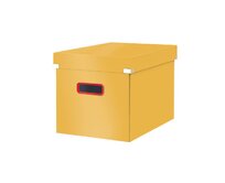 LEITZ Čtvercová krabice  Click&Store COSY, velikost L (A4), teplá žlutá