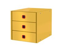 LEITZ Zásuvkový box Click&Store COSY, 3 zásuvky, teplá žlutá