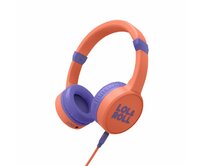 Energy Sistem Lol&Roll Pop Kids Headphones Orange, navržená speciálně pro děti, omezením hladiny zvuku, Music Share