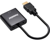 PremiumCord Převodník HDMI na VGA se zvukem 3,5mm stereo jack - černý