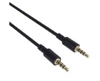 PremiumCord Kabel Jack 3.5mm 4 pinový M/M 2 m pro Apple iPhone, iPad, iPod
