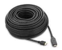 PremiumCord HDMI High Speed with Ether. kabel se zesilovačem, 15m, 3x stínění, M/M, zlacené konektory, černý