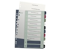 LEITZ Rejstříky  Style - popisovatelné na PC, A4+ MAXI 1-10