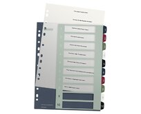 LEITZ Rejstříky Style - popisovatelné na PC, A4+ MAXI 1-10
