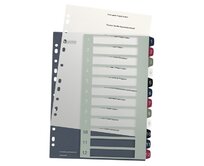 LEITZ Rejstříky Style - popisovatelné na PC, A4+ MAXI 1-12
