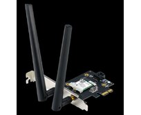 ASUS PCE-AX1800 Dual Band PCI-E WiFi 6 (802.11ax). Bluetooth 5.2, zabezpečení sítě WPA3, OFDMA a MU-MIMO