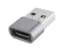 PremiumCord Aluminium USB C female - USB2.0 A Male adaptér