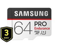 Samsung PRO Endurance/micro SDXC/64GB/100MBps/UHS-I U1 / Class 10/+ Adaptér