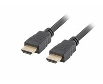 LANBERG High Speed HDMI 1.4 + Ethernet kabel, 4K@30Hz, CCS, M/M, délka 1,8m, černý, zlacené konektory