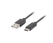 LANBERG USB-C (M) na USB-A (M) 2.0 kabel 0,5m, černý