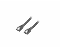 LANBERG SATA III datový kabel (6GB/S) F / F 50cm, kovová západka, černý