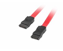 LANBERG SATA III datový kabel (6GB/S) F / F 50cm, červený