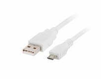 LANBERG Micro USB (M) na USB-A (M) 2.0 kabel 1m, bílý