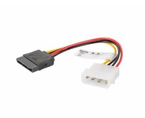 LANBERG Molex (M) na SATA (F) kabel 15cm 