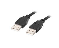 LANBERG USB-A M / M 2.0 kabel 1m, černý