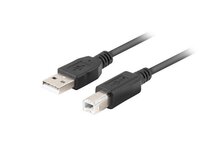 LANBERG USB-A (M) na USB-B (M) 2.0 kabel 1m, černý