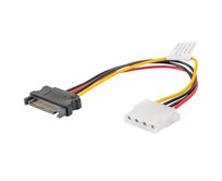 LANBERG Molex (F) na SATA (M) kabel 15cm 