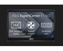 ASUS ExpertCenter E1 AiO N4500/4GB/128GB SSD/15,6" HD/Touch/2yr Pick up & Return/Bez OS/Černá