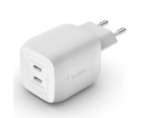 Belkin Duální 45W USB-C Power Delivery GaN PPS nástěnná nabíječka, bílá