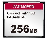 Transcend 256MB INDUSTRIAL TEMP CF180I CF CARD, (MLC) paměťová karta (SLC mode), 85MB/s R, 70MB/s W