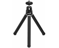 Genius Tripod 1, Stativ, vytažený 25,1cm, pro webkamery, chytré telefony a fotoaparáty, kovový, černý